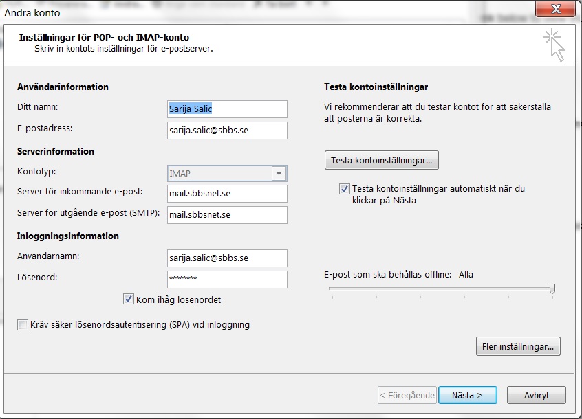 Server För Inkommande E Post Outlook