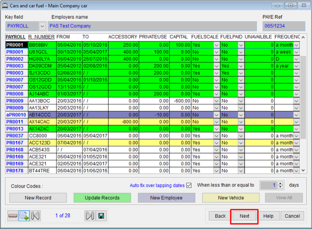 Section F Cars and Car Fuel Importing Personal Audit Systems Ltd
