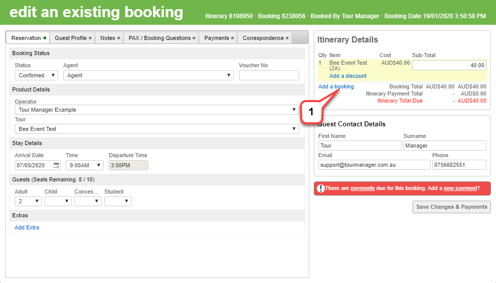 Add A Booking To Existing Itinerary Tourism Holdings Add A Booking To Existing Itinerary Tourism Holdings