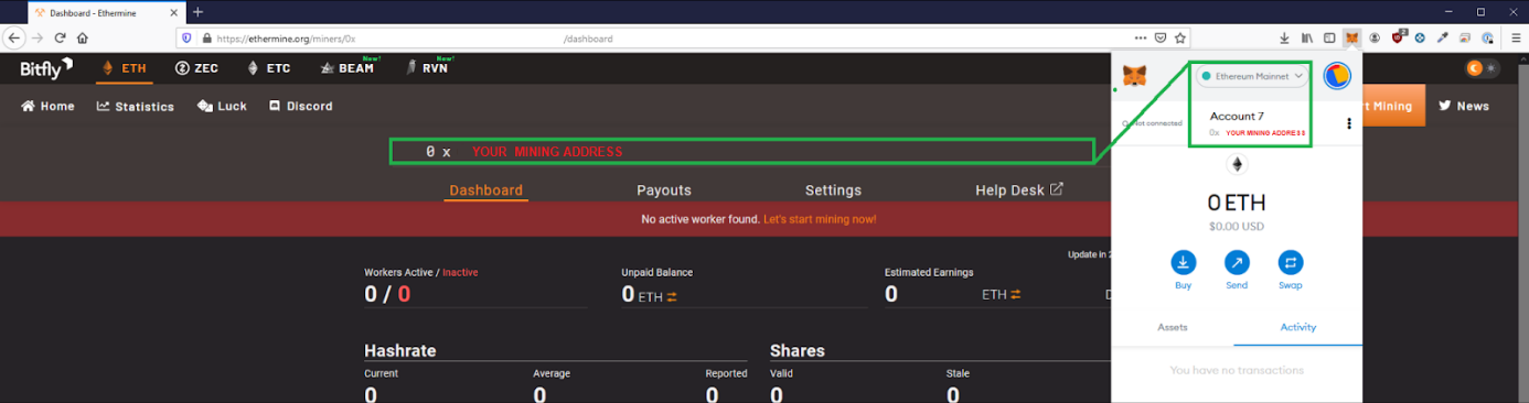 Lv8f6h5ioY3wTf822HJMW7ijbet3JJ2KWw Как подключить метамаск к ethermine