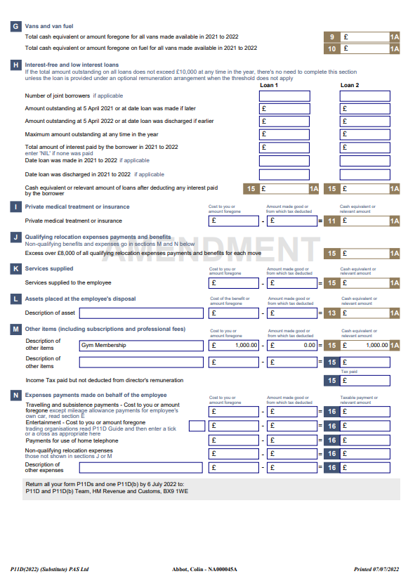 I have submitted P11Ds to HMRC how do I amend my return? P11D Organiser