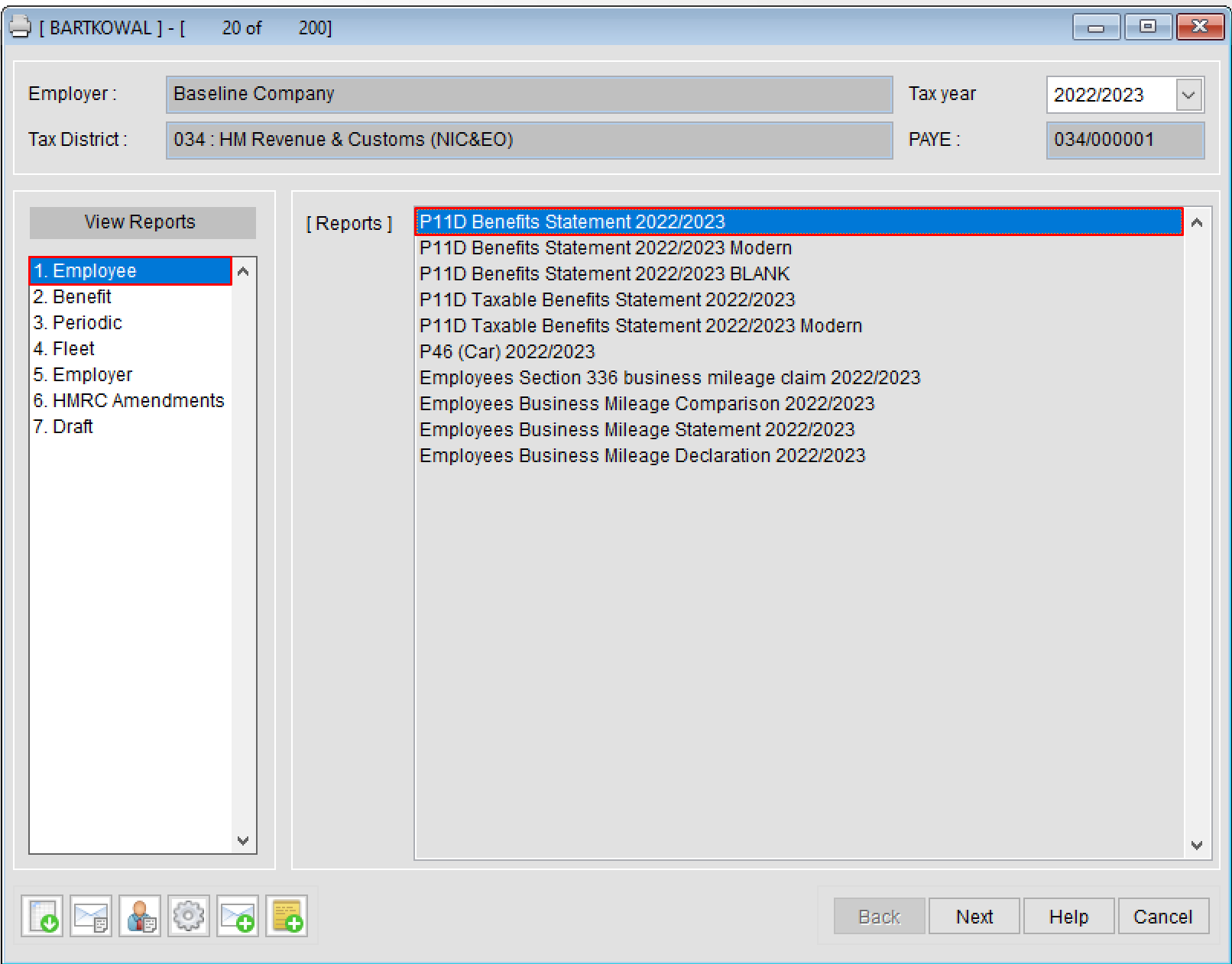 Reporting P11d Organiser