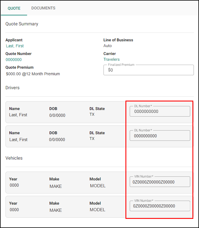 Rating Engine Underwriting Request Enhancements Phase 2 EZLynx