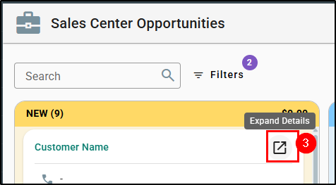 Expand Opportunity Details