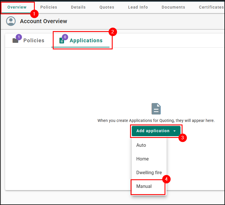 First time making an application