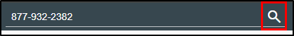 Applicant Search icon (magnifying glass) highlighted at the right end of the Super Search bar.