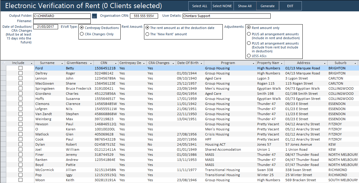 Centrelink Functions How to use Electronic Verification of Rent (EVoR