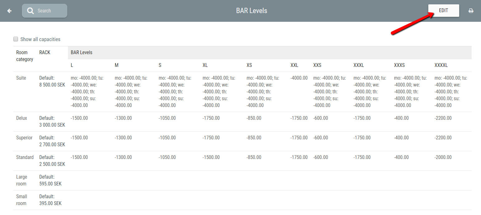 BAR Levels Change a BAR level Nitesoft Helpdesk