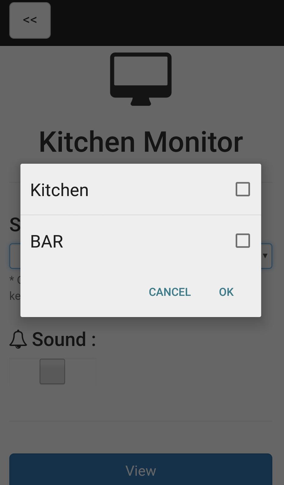 Integrated Kitchen Monitor in Clock POS