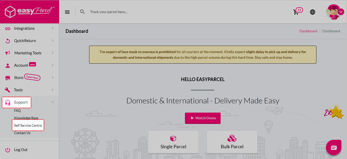 Cancel Shipment Easyparcel Malaysia Help Centre