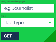 GetGot job search field on homepage