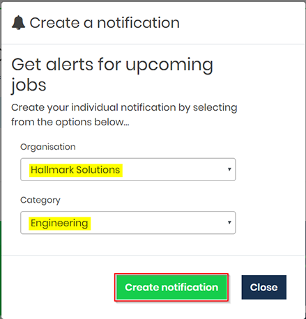 GetGot add job notification