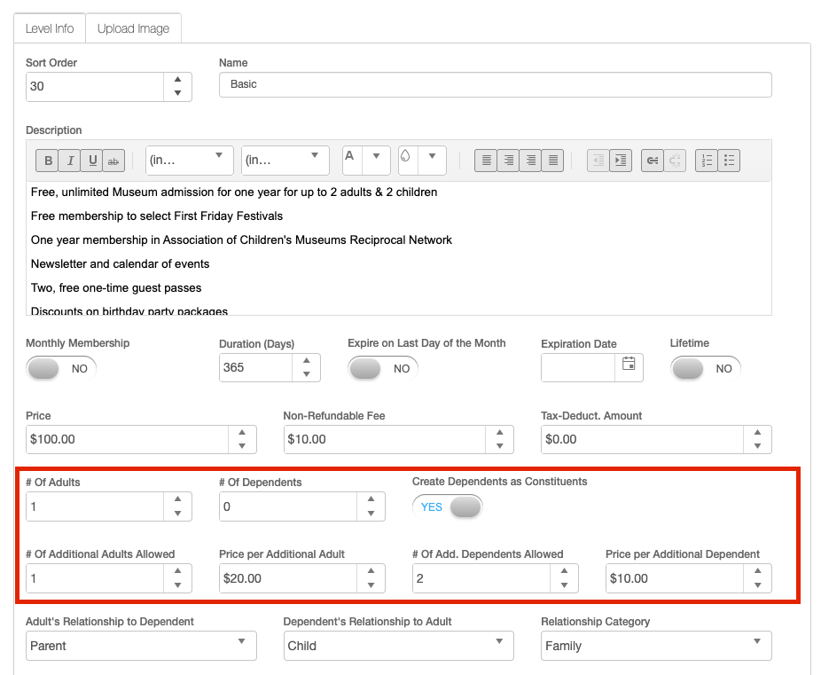 What Types of Memberships can I create? DonorView