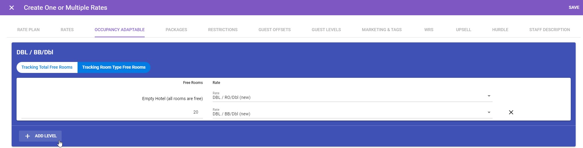 Rate Section - Creating and editing rates : Support Centre