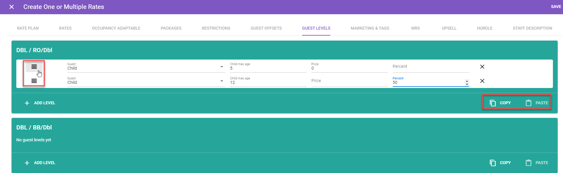 Rate Section Creating and editing rates Support Centre