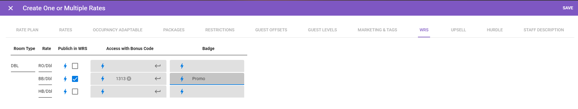 Rate Section - Creating and editing rates : Support Centre