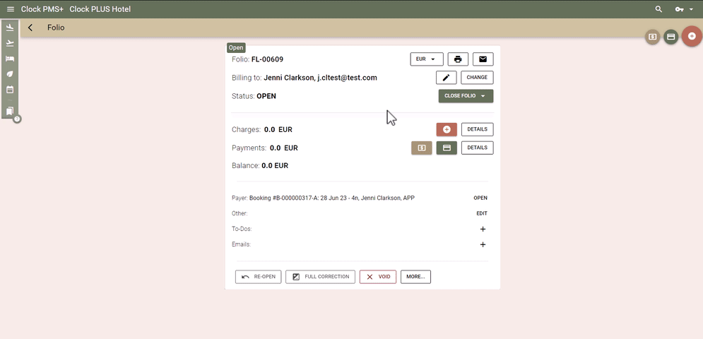 Charge Templates - Operational Charge Templates : Support Centre