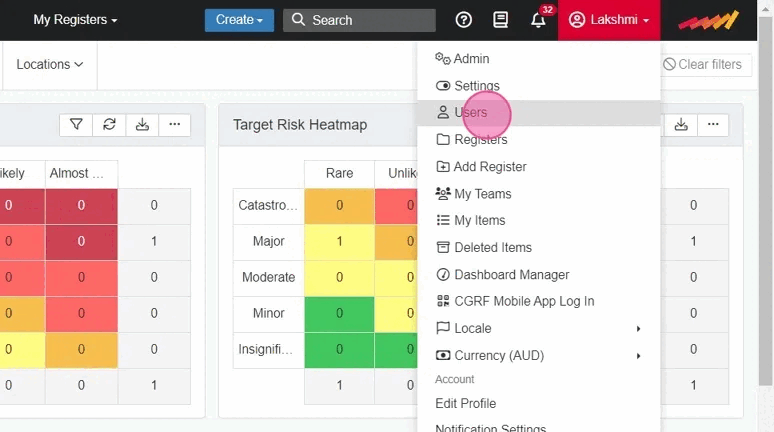An animation showing the full process of adding a new user, from opening the Users area to saving the new user.