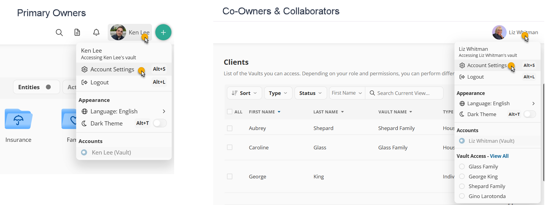 Click on Your Name in the Top-Right Corner > Account Settings