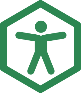 A green hexagonal icon indicates a fully-accessible item.