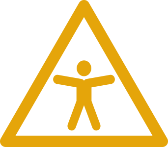A yellow triangular icon indicates an item with some accessibility issues.