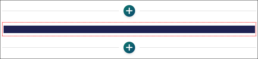 Screenshot of customized section break in Instructor View, edit mode.