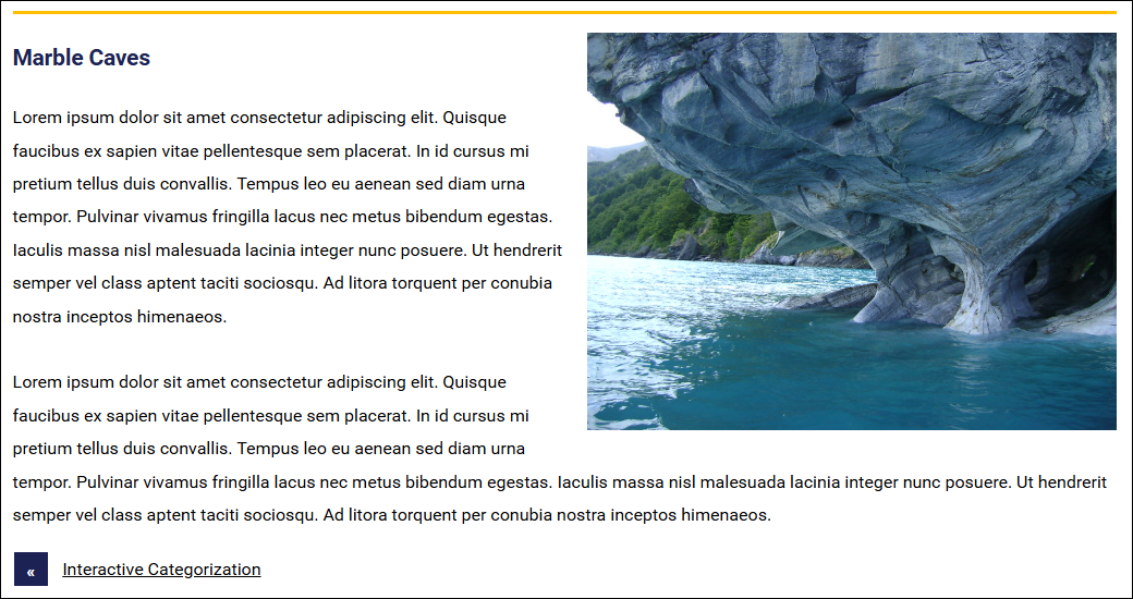 Content page with image on the right and the text wrapped around the image on the left.