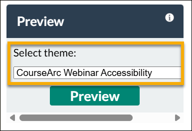 Dropdown menu to select theme in Edit Mode