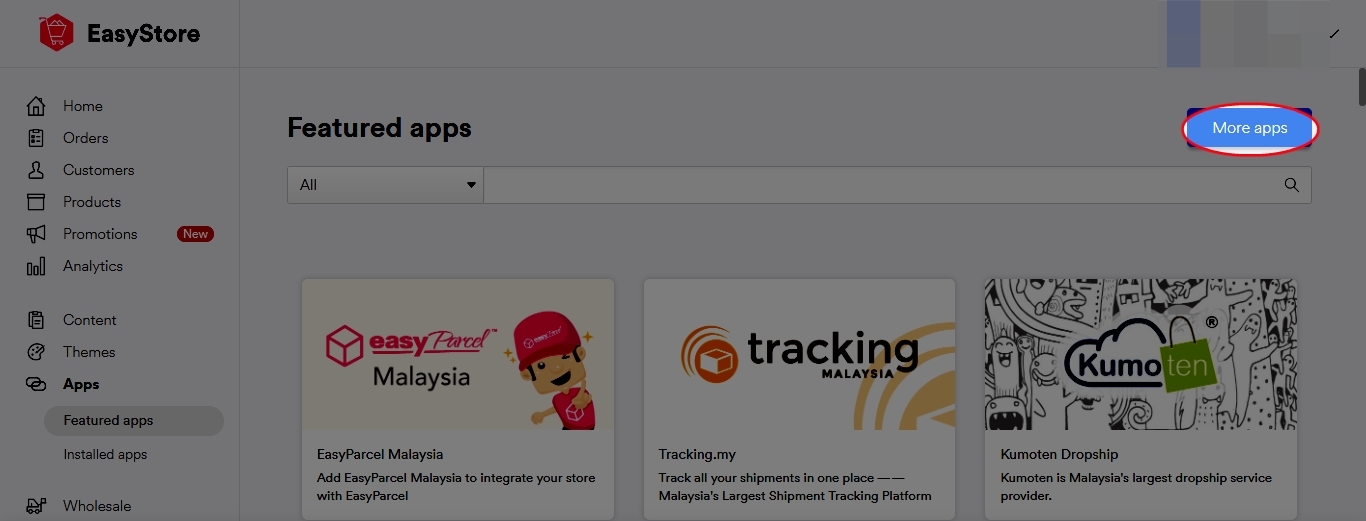 Enter Shop Name and EasyStore URL and click Submit
