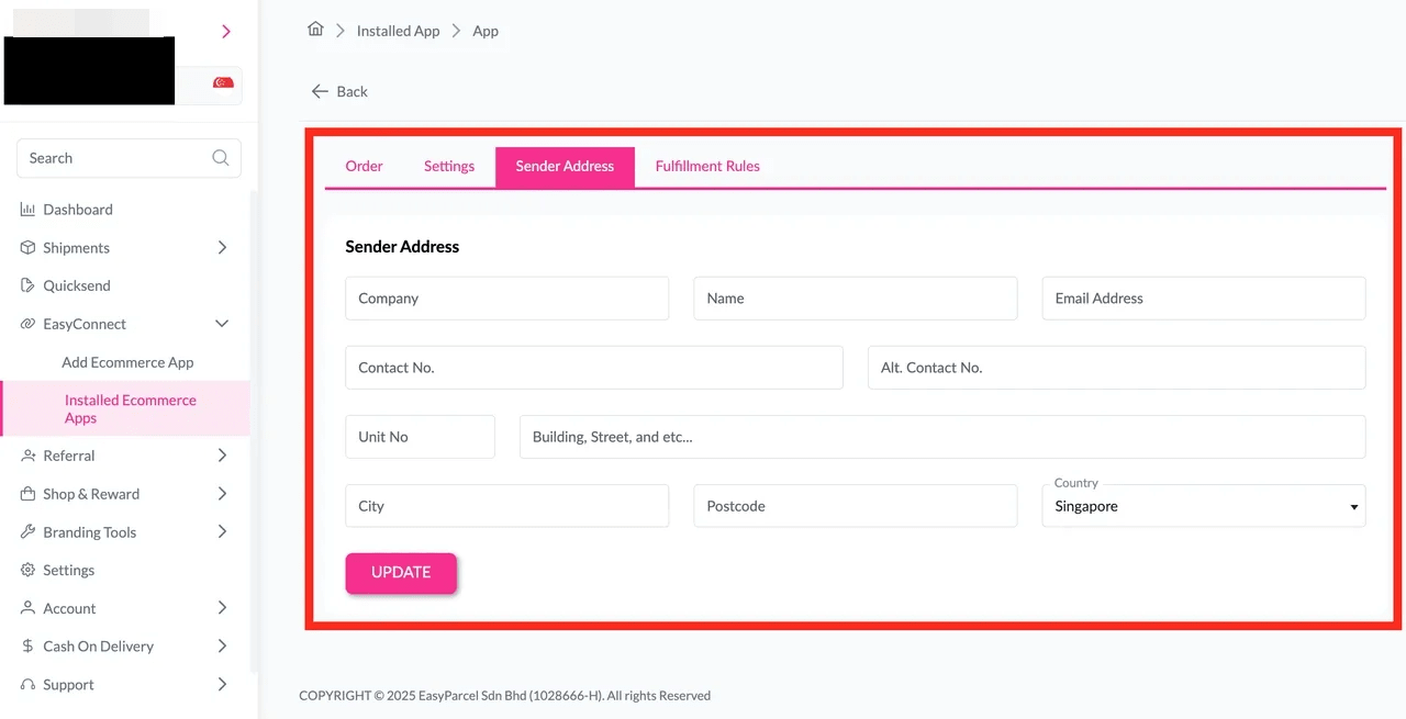 Shopee Seller account login page prompt