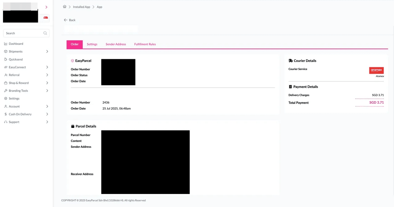Update Shopee's Status button and AWB download option