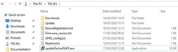 T4S root directory under Windows