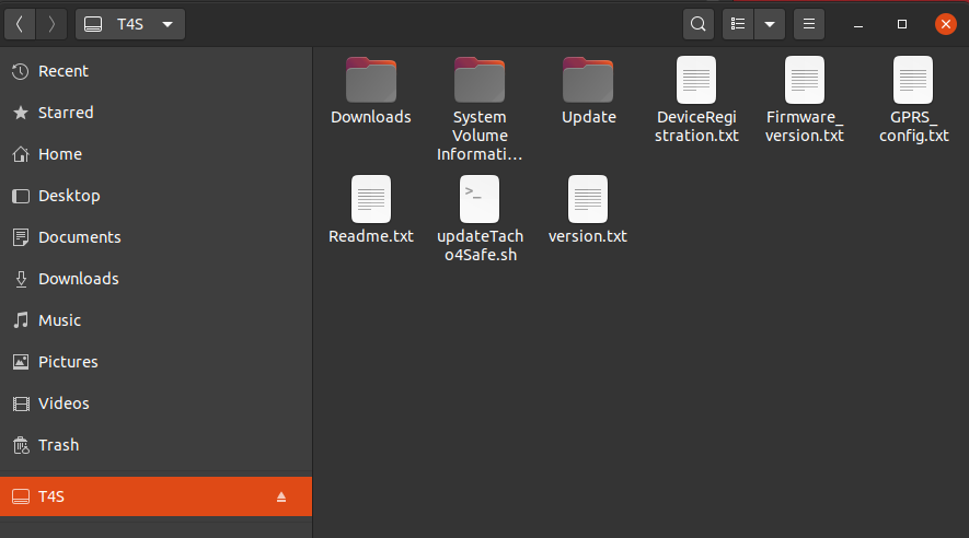 T4S root directory under Linux