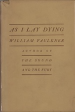 Title page of As I Lay Dying