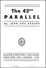 Title page of The 42nd Parallel