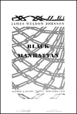 Title page of Black Manhattan