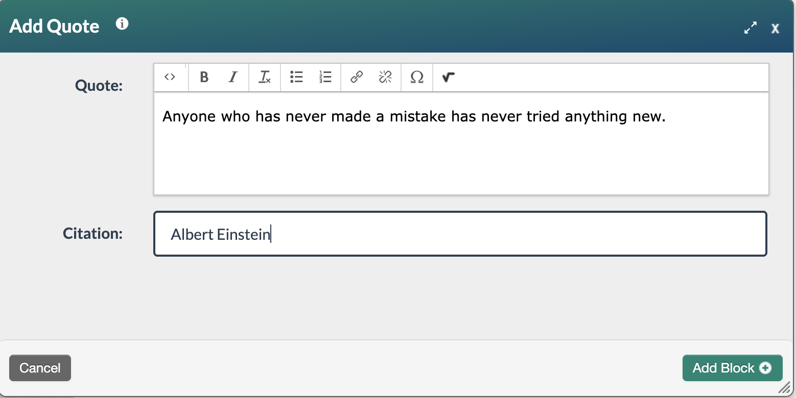 screenshot of quote by albert einstein