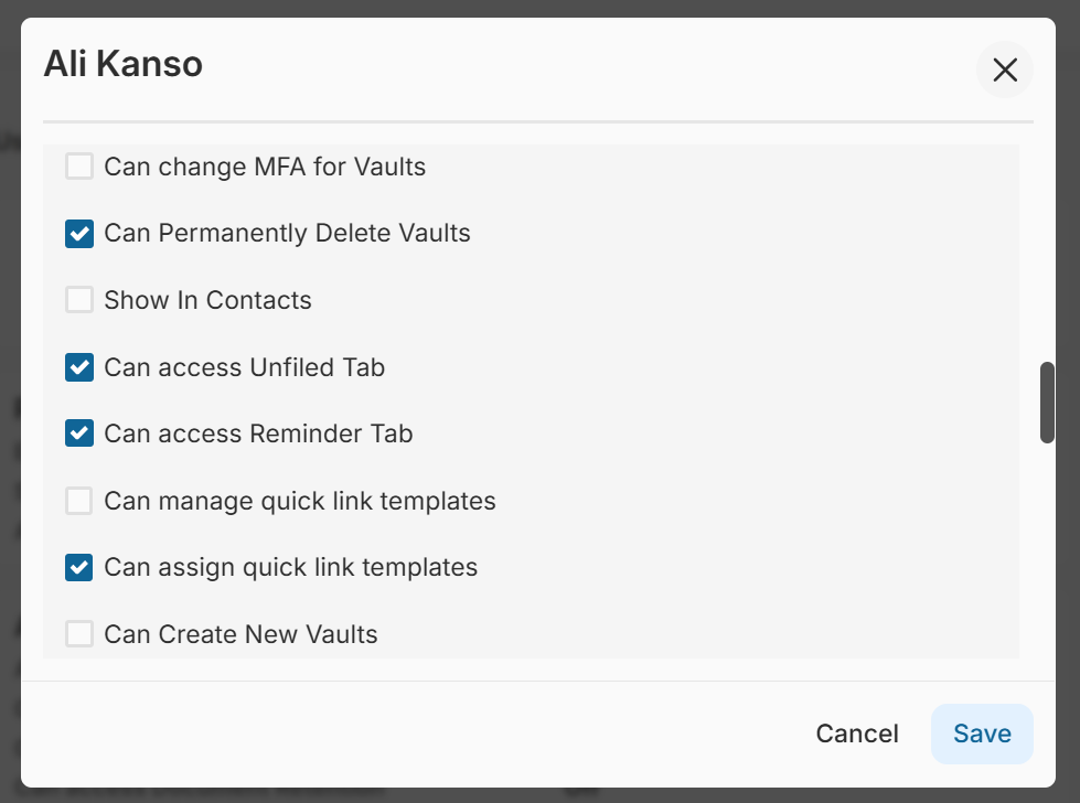 New flag features under the user profile: Quick Link management tools and Quick Link assignment workflows