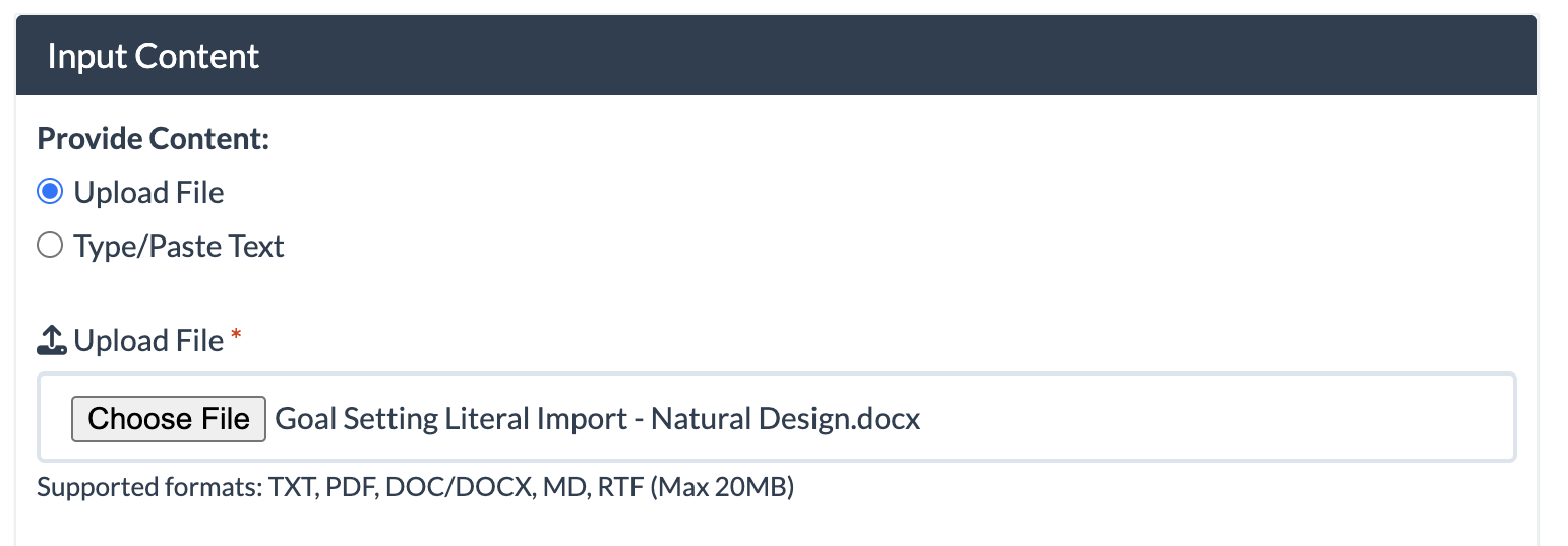 sample of upload a file