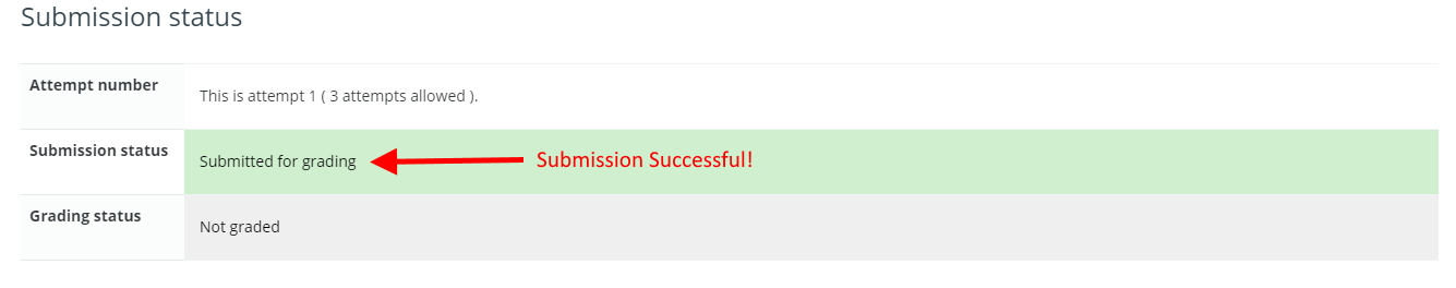 Check submission status