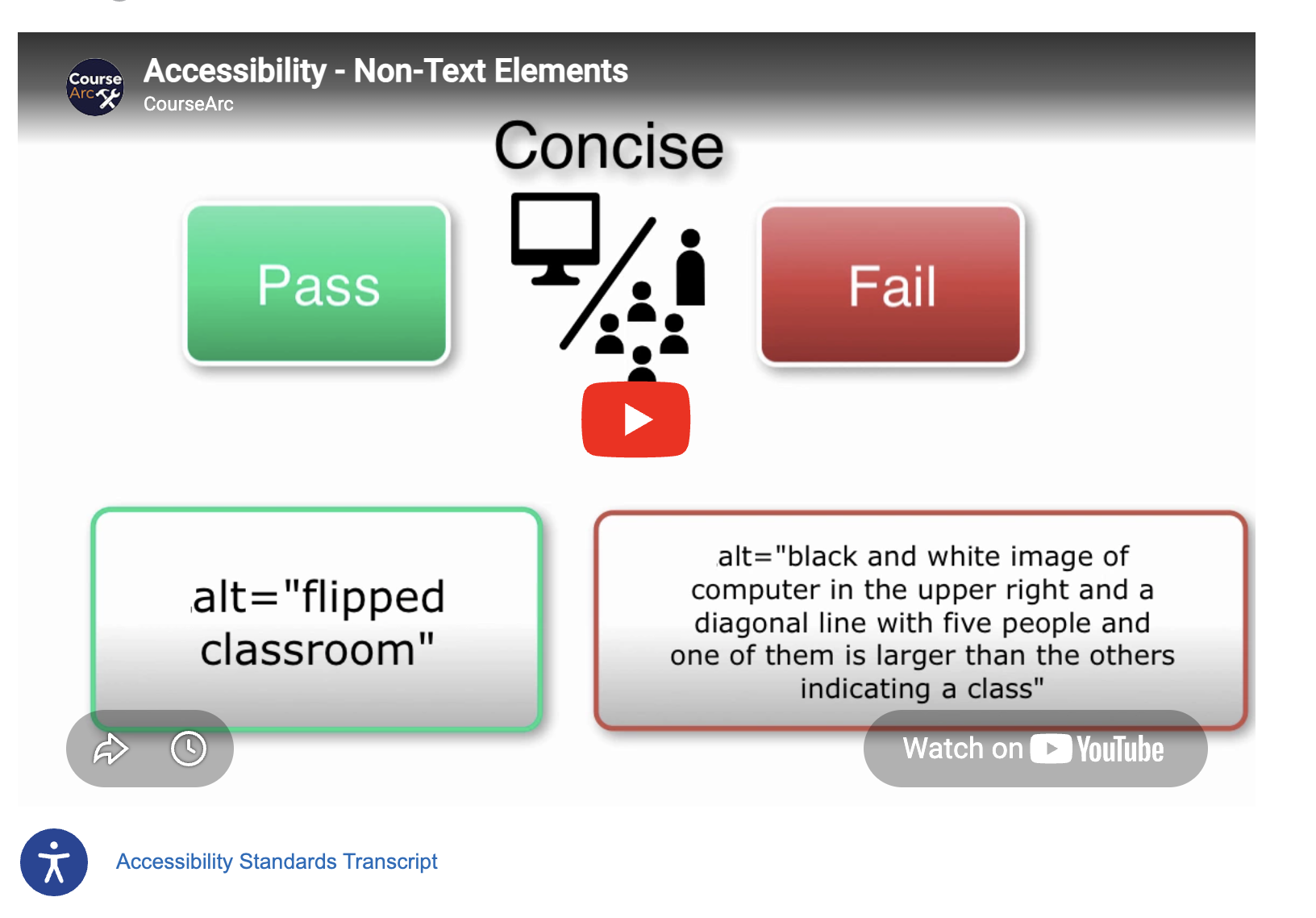 screenshot of published view of youtube video