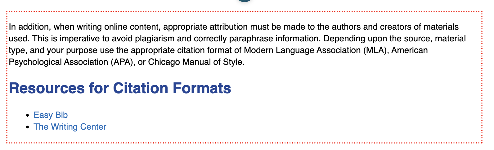 content text and tables block in edit mode