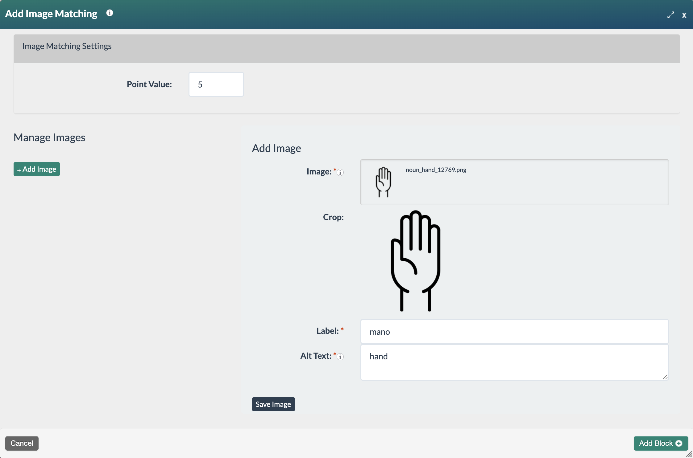 screenshot of a blank slideshow form