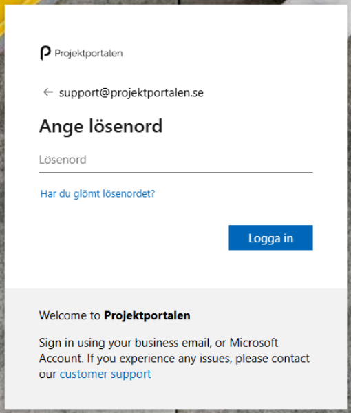 Lösenordssidan – ange ditt jobblösenord. Lösenordssidan – ange ditt jobblösenord.
