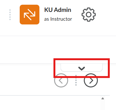 A pulldown button can be found aligned at the top of the Content browser. This button opens the menu to return to the Classic Content Experience. 