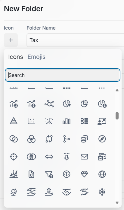 New icons