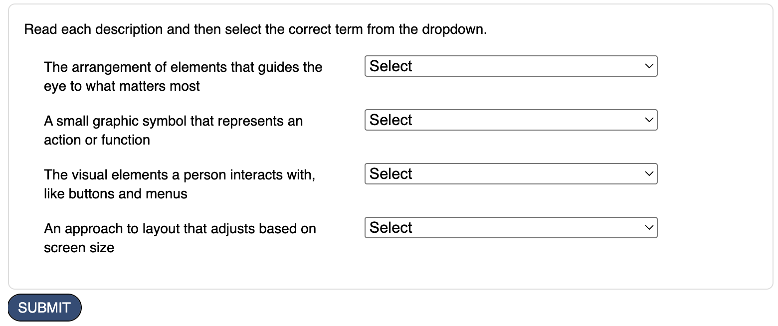 Screenshot of an text answer checked question published