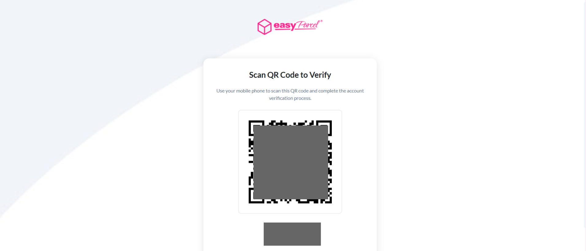 COD Settlement page displaying QR code for starting eKYC verification process