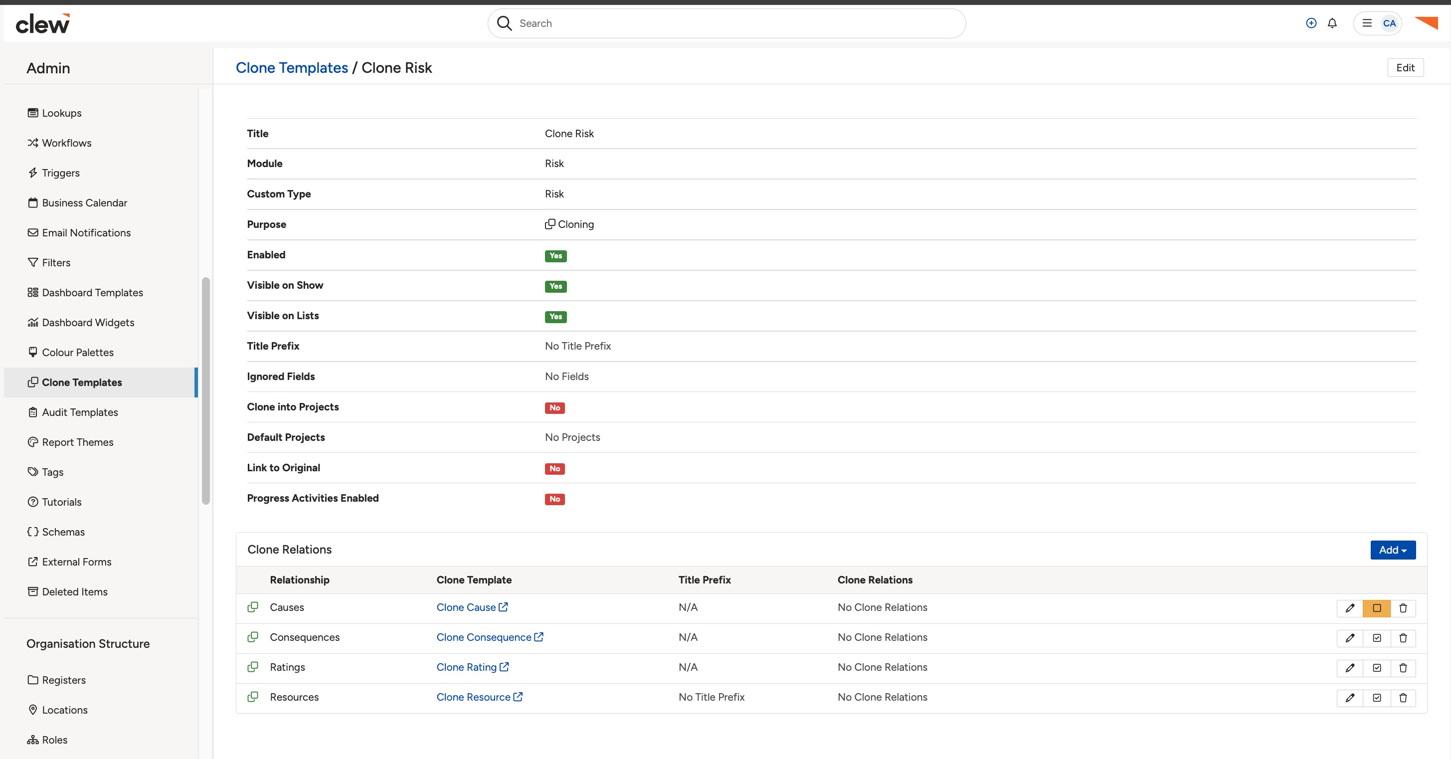 A list view with records selected, showing the row of mass options that appears above the list.