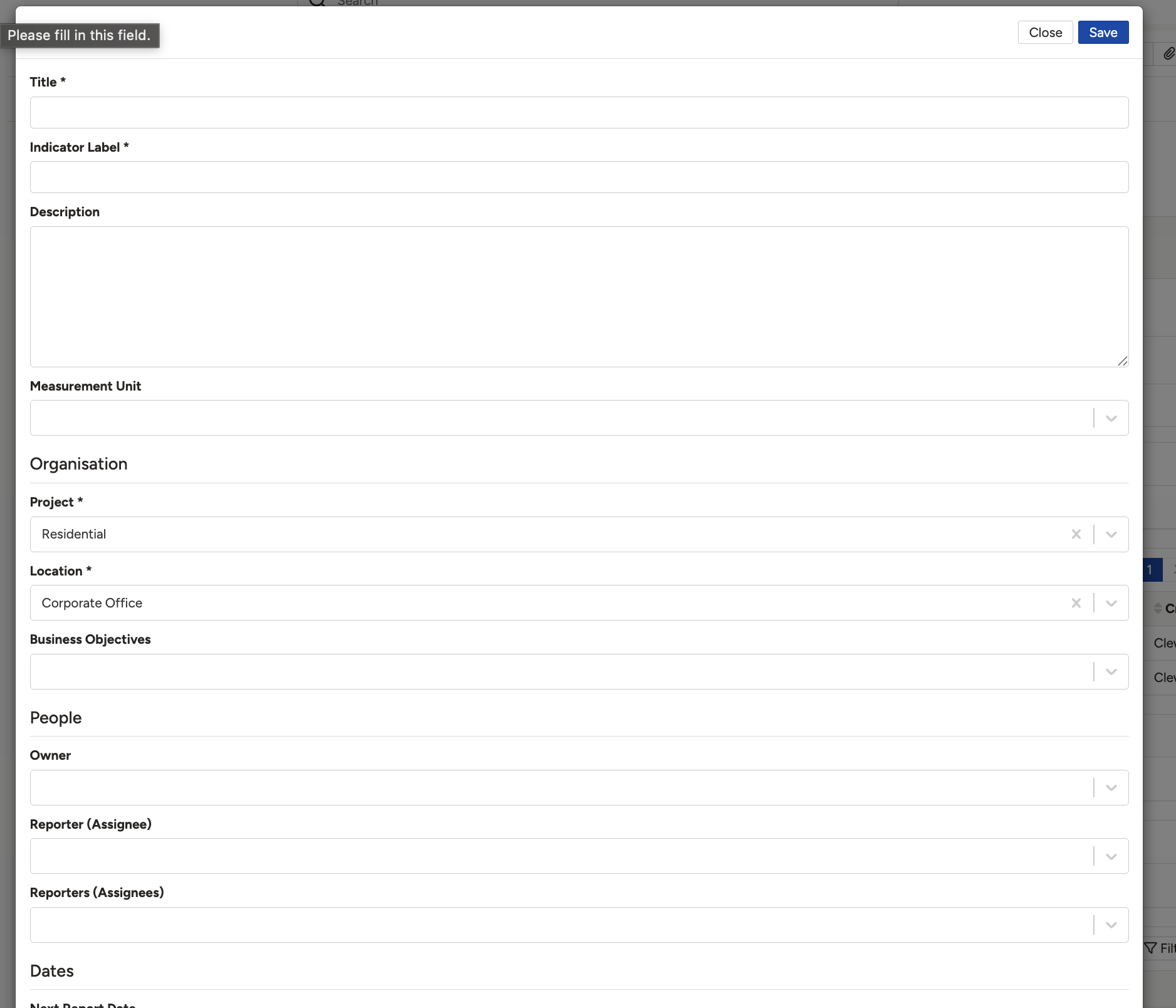 Reporting Details, with the response interval and the Mode dropdown open showing User Input and Automated.